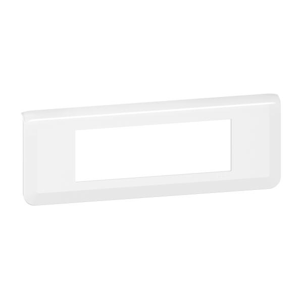 Vignette 2 produit Plaque de finition horizontale Mosaic pour 6 modules blanc | Ref : 078816L