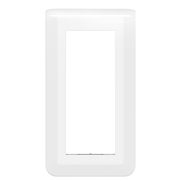 Vignette 2 produit Plaque de finition verticale Mosaic pour 5 modules blanc | Ref : 078825L