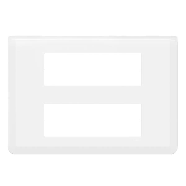 Vignette 2 produit Plaque de finition Mosaic pour 2x6 modules blanc | Ref : 078836L