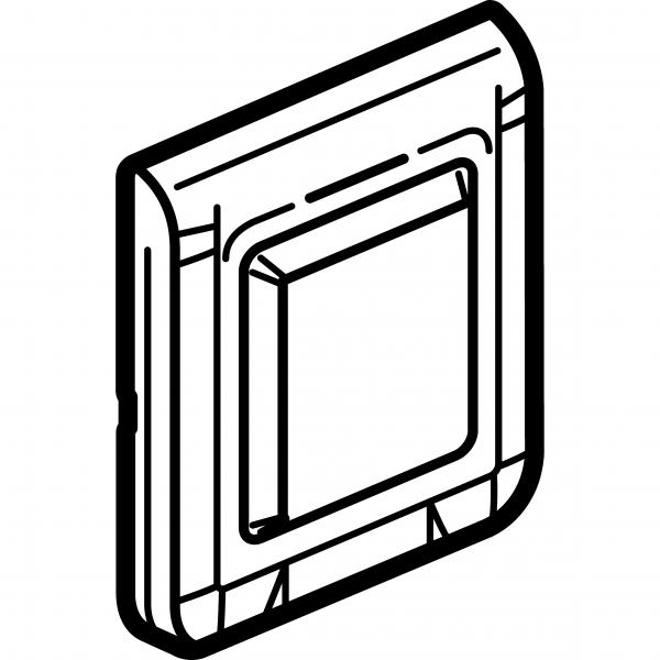 Vignette 2 produit Plaque Mosaic 2 modules avec membrane étanche IP44 - blanc antimicrobien | Ref : 078880