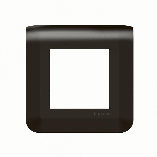 Vignette 2 produit Plaque de finition Mosaic pour 2 modules noir mat | Ref : 079042L