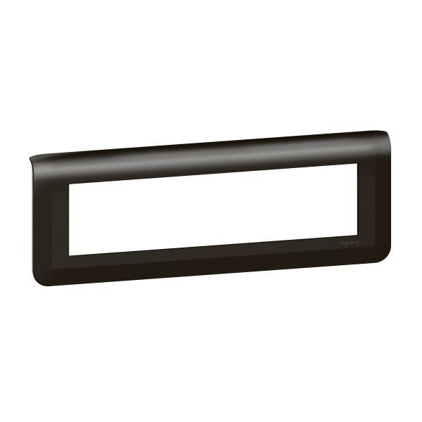 Vignette 2 produit Plaque de finition horizontale Mosaic pour 8 modules noir mat | Ref : 079058L