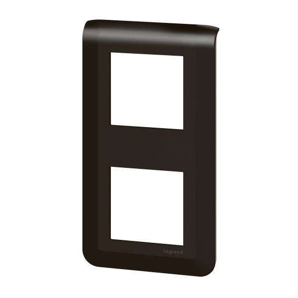 Vignette 2 produit Plaque de finition verticale Mosaic pour 2x2 modules noir mat | Ref : 079062L