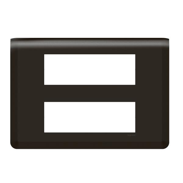 Vignette 2 produit Plaque de finition Mosaic pour 2x6 modules noir mat | Ref : 079076L