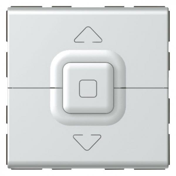 Vignette 2 produit Interrupteur de volets roulants 500W maximum Mosaic 2 modules  -  alu | Ref : 079226