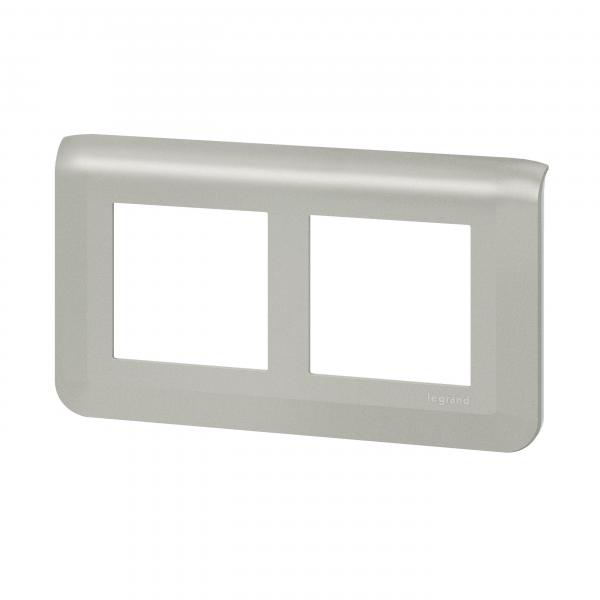 Vignette 2 produit Plaque de finition 2x2 modules alu entraxe 57 | Ref : 079364L