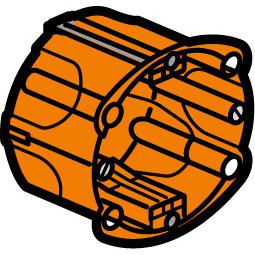 Vignette 2 produit Bote multimatriaux Batibox 1 poste  -  profondeur 40mm | Ref : 080101