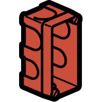 Vignette 2 produit Bote monoposte Batibox maonnerie pour 1 module  -  profondeur 40mm | Ref : 080140