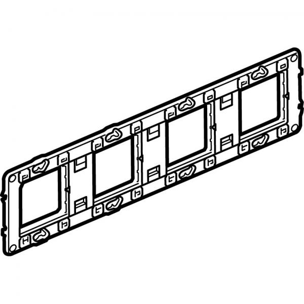 Vignette 2 produit Support  vis pour Mosaic , Cliane ou Soliroc pour 4 postes ou 10 modules | Ref : 080254
