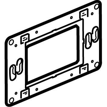 Vignette 2 produit Support universel Batibox - pour 3 modules | Ref : 080259