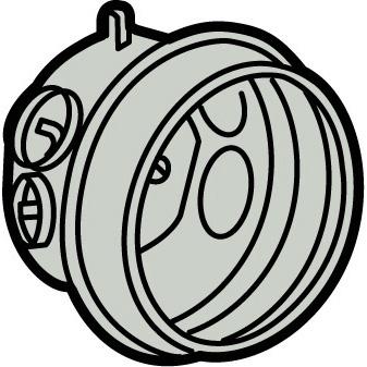 Vignette 2 produit Bote simple Batibox pour bton 1 poste ou 2 modules  -  profondeur 58mm | Ref : 081940