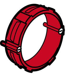 Vignette 2 produit Bague pour boîte Batibox béton pour montage d'appareillage à vis Ø64mm | Ref : 081960