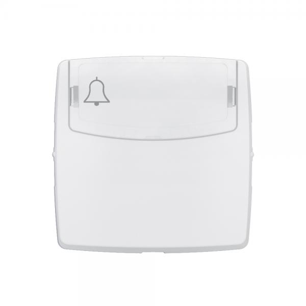 Vignette 2 produit Poussoir 6A porte-tiquette Appareillage saillie composable - blanc | Ref : 086109L