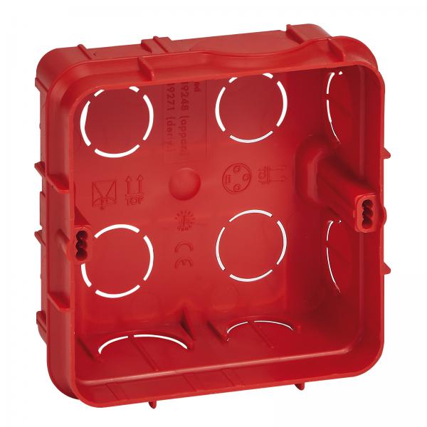 Vignette 2 produit Bote complte Batibox maonnerie pour drivation rectangulaire 85x85x40mm | Ref : 089271