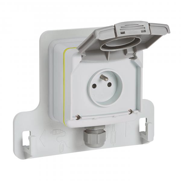 Vignette 2 produit Prise encastre Green'up Access pour vhicule lectrique  -  Modes 1 ou 2  -  IP55 IK08  -  16A 230V | Ref : 090471