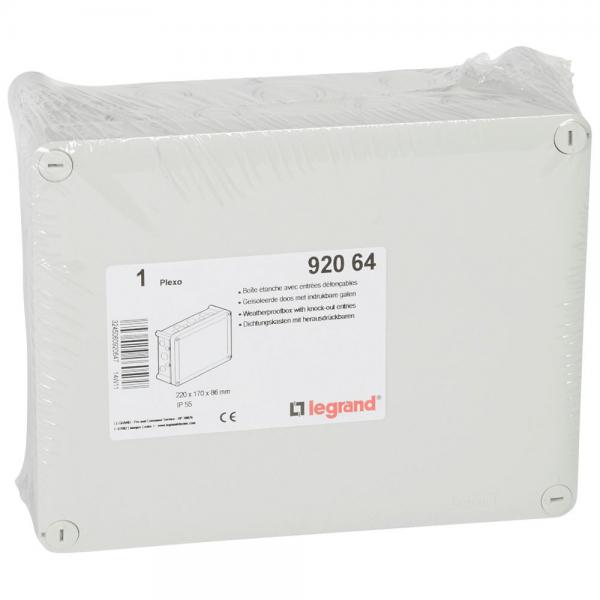 Vignette 2 produit Bote de drivation rectangulaire pour presse - toupe Plexo dimensions 220x170x86mm  -  gris RAL703 | Ref : 092064