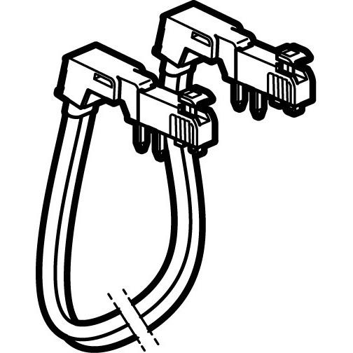 Vignette 2 produit Cordon de repiquage entre 2 rang�es de disjoncteur 1P+N � connexion automatique  -  section 2x10mm� | Ref : 404927