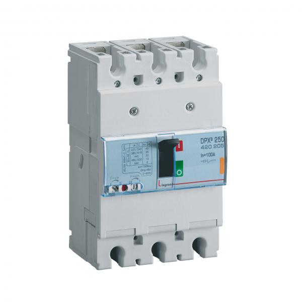 Vignette 2 produit Disjoncteur magntothermique DPX250 pouvoir de coupure 36kA 400V~  -  3P  -  250A | Ref : 420239