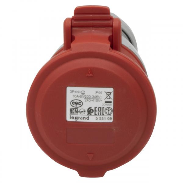 Vignette 2 produit Prise mobile P17 IP44 16A - 380V~ à 415V~ - 3P+N+T | Ref : 555109
