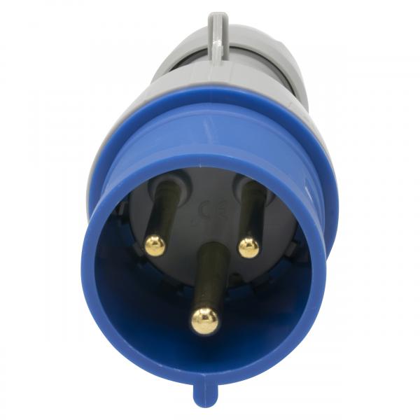 Vignette 2 produit Fiche mobile droite P17 IP44 32A  -  200V~  250V~  -  2P+T | Ref : 555234