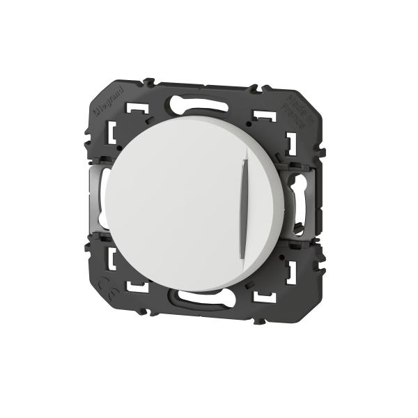 Vignette 2 produit Interrupteur ou va - et - vient avec voyant lumineux dooxie 10AX 250V~ finition blanc | Ref : 600011