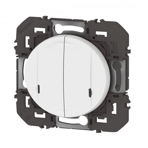 Vignette 2 produit Interrupteur double avec Neutre connect dooxie with Netatmo sans plaque blanc | Ref : 600082A