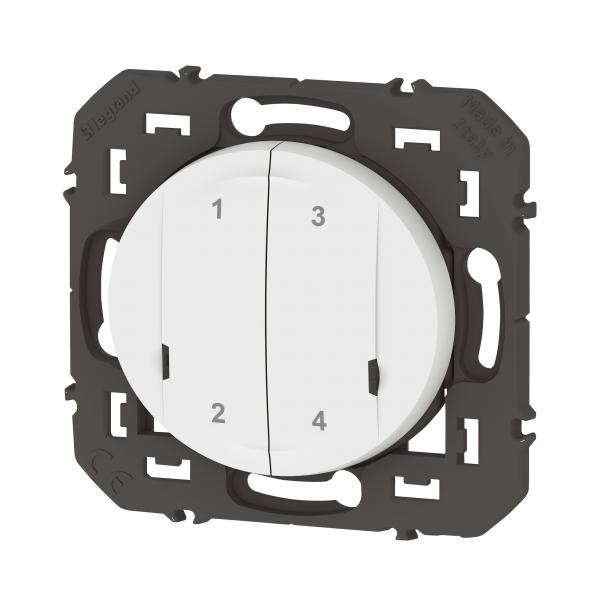 Vignette 2 produit Commande sans fils 4 scénarios dooxie with Netatmo sans plaque blanc | Ref : 600091A