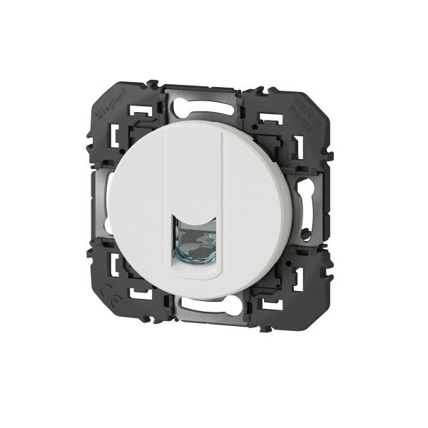 Vignette 2 produit Prise blindée RJ45 catégorie6 STP dooxie finition blanc | Ref : 600375