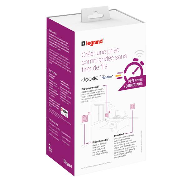 Vignette 2 produit Prt -  - poser dooxie crer une prise commande avec 1 prise de courant et 1 commande sans fil livr complet blanc | Ref : 600694
