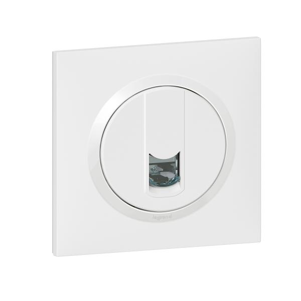 Vignette 2 produit Prise blinde RJ45 catgorie 6 FTP dooxie one livr avec plaque carre blanche | Ref : 600776