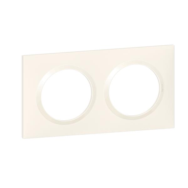 Vignette 2 produit Plaque carre dooxie 2 postes finition blanc | Ref : 600802