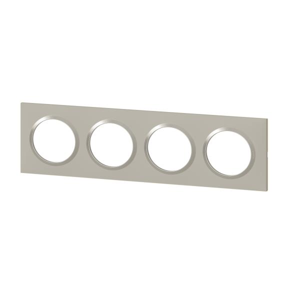 Vignette 2 produit Plaque carre dooxie 4 postes finition plume | Ref : 600824