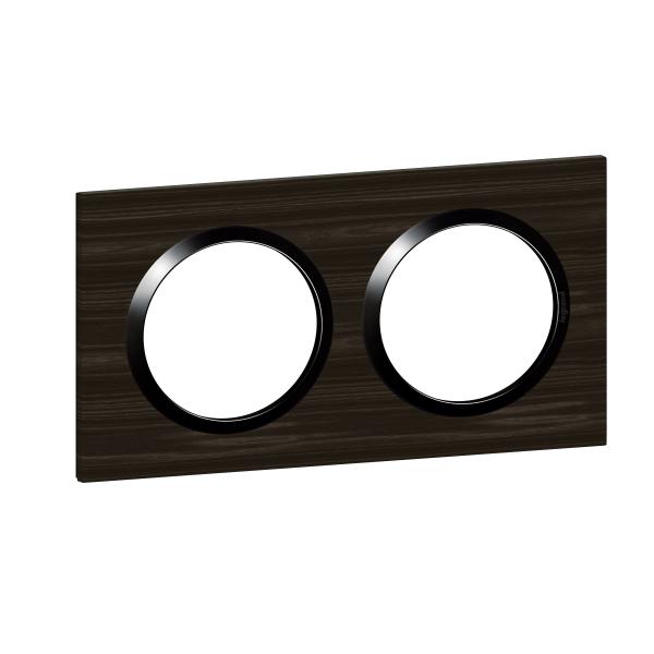 Vignette 2 produit Plaque carre dooxie 2 postes finition effet bois bne | Ref : 600882
