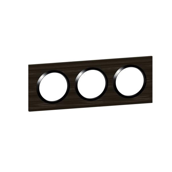 Vignette 2 produit Plaque carre dooxie 3 postes finition effet bois bne | Ref : 600883