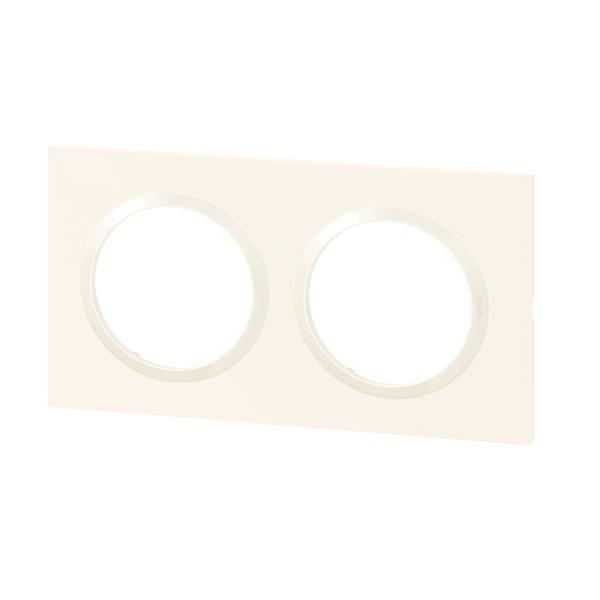 Vignette 2 produit Plaque carr�e dooxie 2 postes finition blanc | Ref : 600902