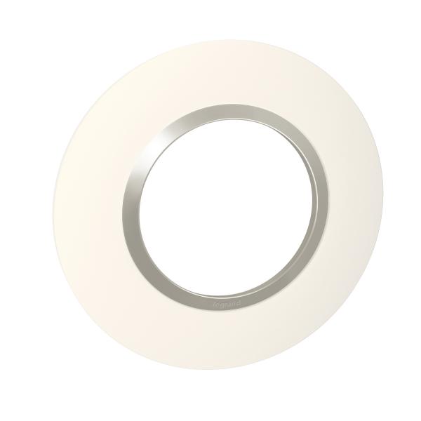 Vignette 2 produit Plaque ronde dooxie 1 poste finition plume | Ref : 600971