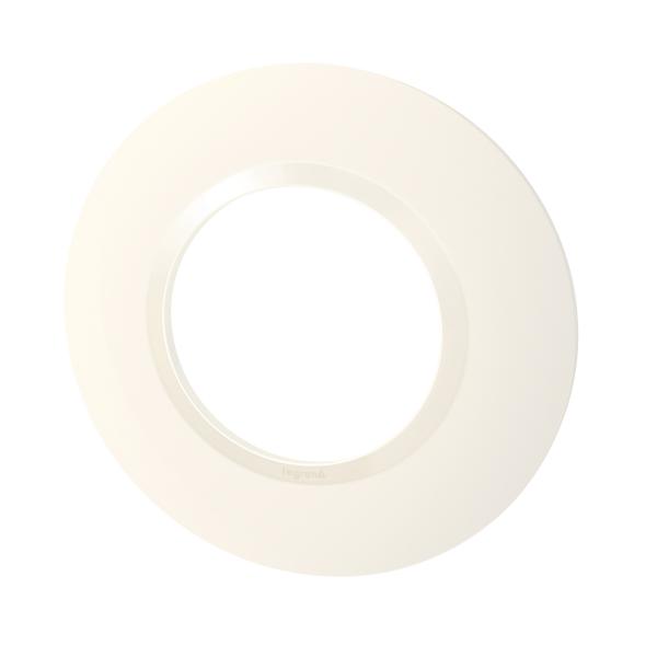 Vignette 2 produit Plaque ronde dooxie 1 poste finition blanc | Ref : 600980