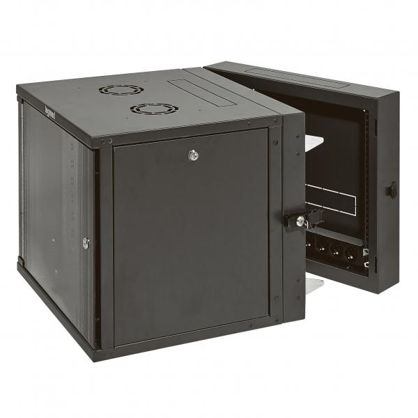 Vignette 2 produit Coffret pivotant 19pouces livré monté Linkeo capacité 21U - 1004x600x610mm | Ref : 646225