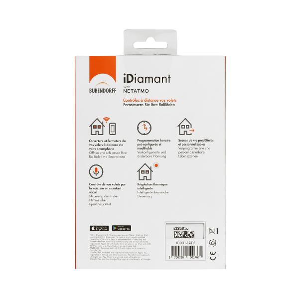 Vignette 2 produit Passerelle Bubendorff iDiamant with Netatmo  enficher sur 1 prise de courant existante ? blanc | Ref : BU050610