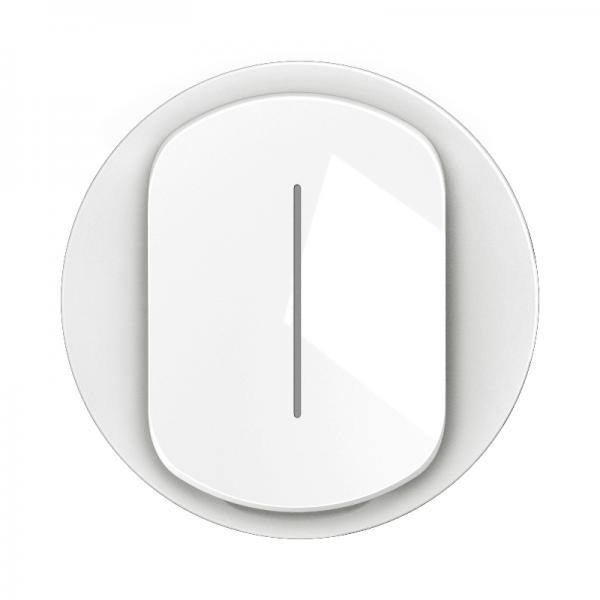 Vignette 2 produit Enjoliveur interrupteur va-et-vient tmoin nouveau Cliane - Blanc | Ref : CB0007