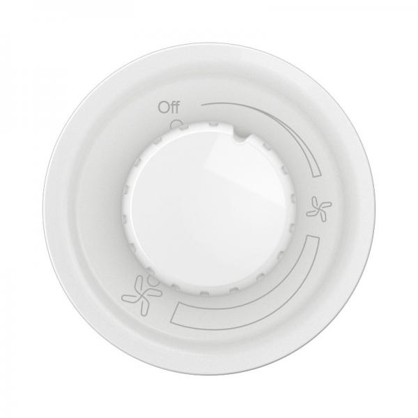 Vignette 2 produit Enjoliveur inter variateur ventilateur de plafond nouveau Céliane - Blanc | Ref : CB0015