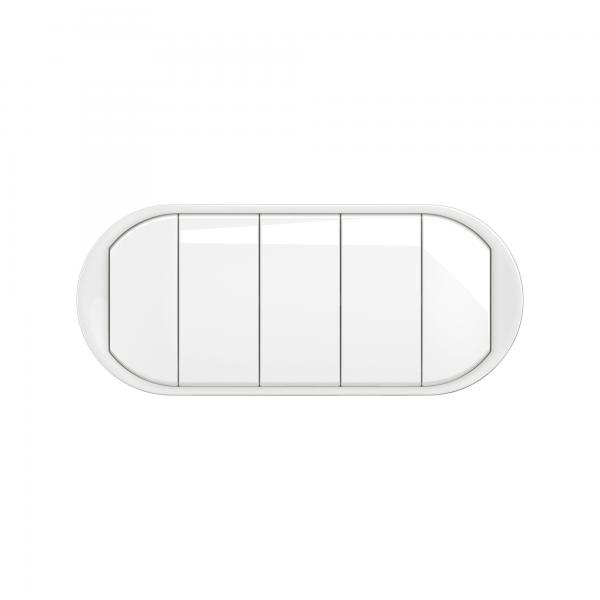 Vignette 2 produit Enjoliveur 5 commandes compactes nouveau Cliane - Blanc | Ref : CB0029