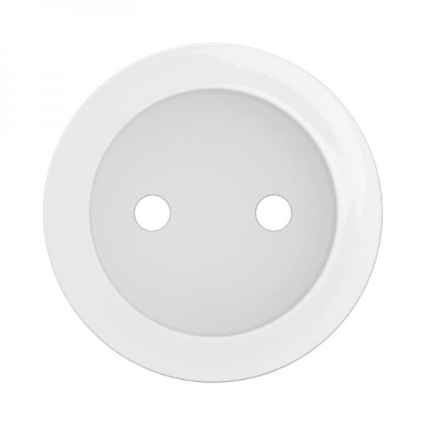 Vignette 2 produit Enjoliveur prise  puit 2P nouveau Cliane - Blanc | Ref : CB0110