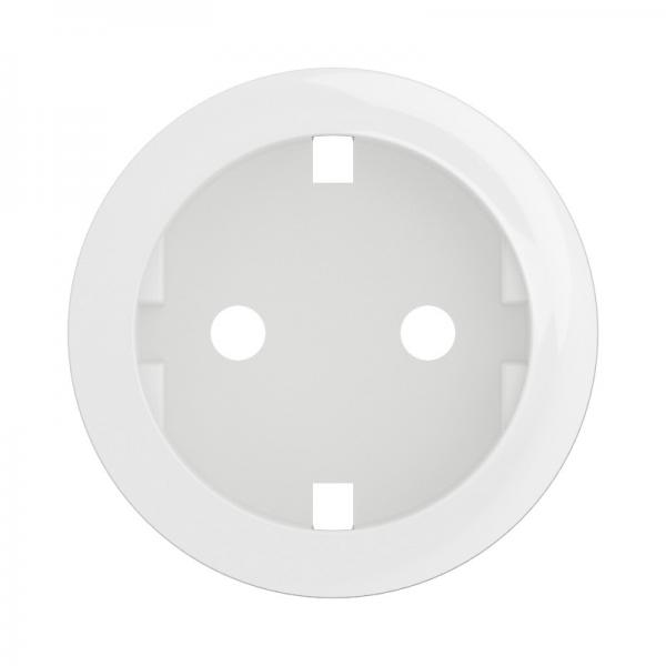 Vignette 2 produit Enjoliveur prise 2P+T schuko nouveau Cliane - Blanc | Ref : CB0120