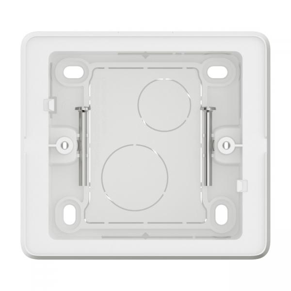 Vignette 2 produit Cadre saillie nouveau Cliane 1 poste - livr avec vis - Blanc | Ref : CB0231