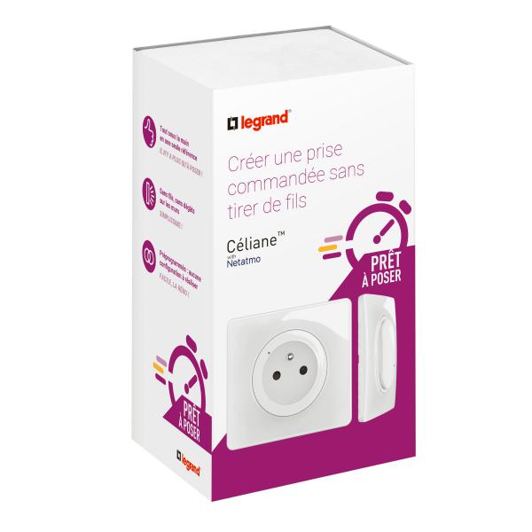 Vignette 2 produit Prt--Poser nouveau Cliane crer une prise de courant commande - Blanc | Ref : CB0406