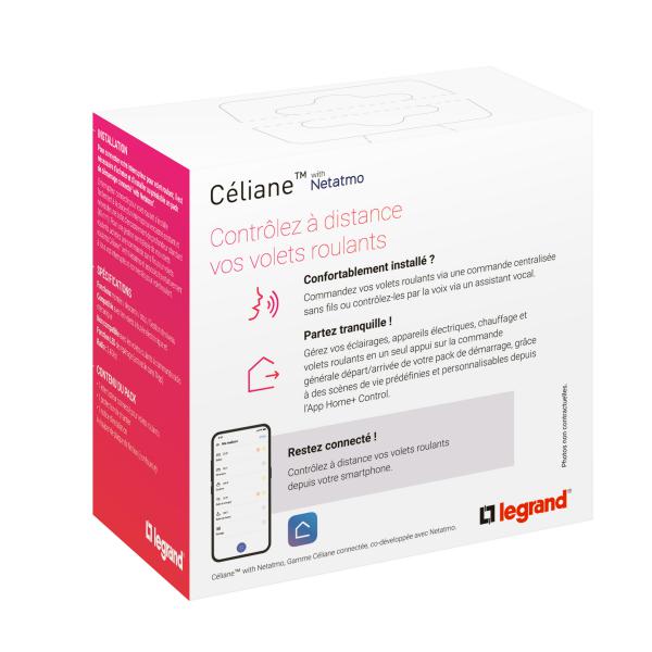 Vignette 2 produit Interrupteur nouveau Cliane with Netatmo pour ouvrants - Blanc | Ref : CB0431