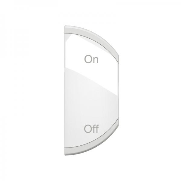 Vignette 2 produit Enjoliveur Cliane MyHome marquage ON/OFF - 1 module droite Blanc | Ref : CB0501