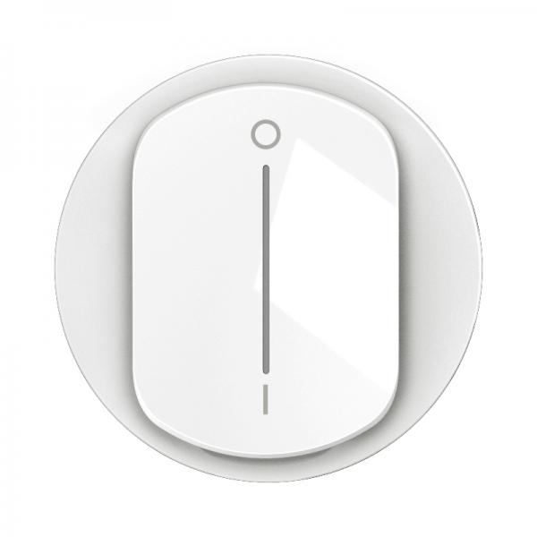 Vignette 2 produit Enjoliveur interrupteur bipolaire  voyant nouveau Cliane - Blanc | Ref : CB1020