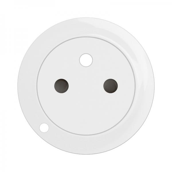 Vignette 2 produit Enjoliveur prise 2P+T  voyant nouveau Cliane - Blanc | Ref : CB1111